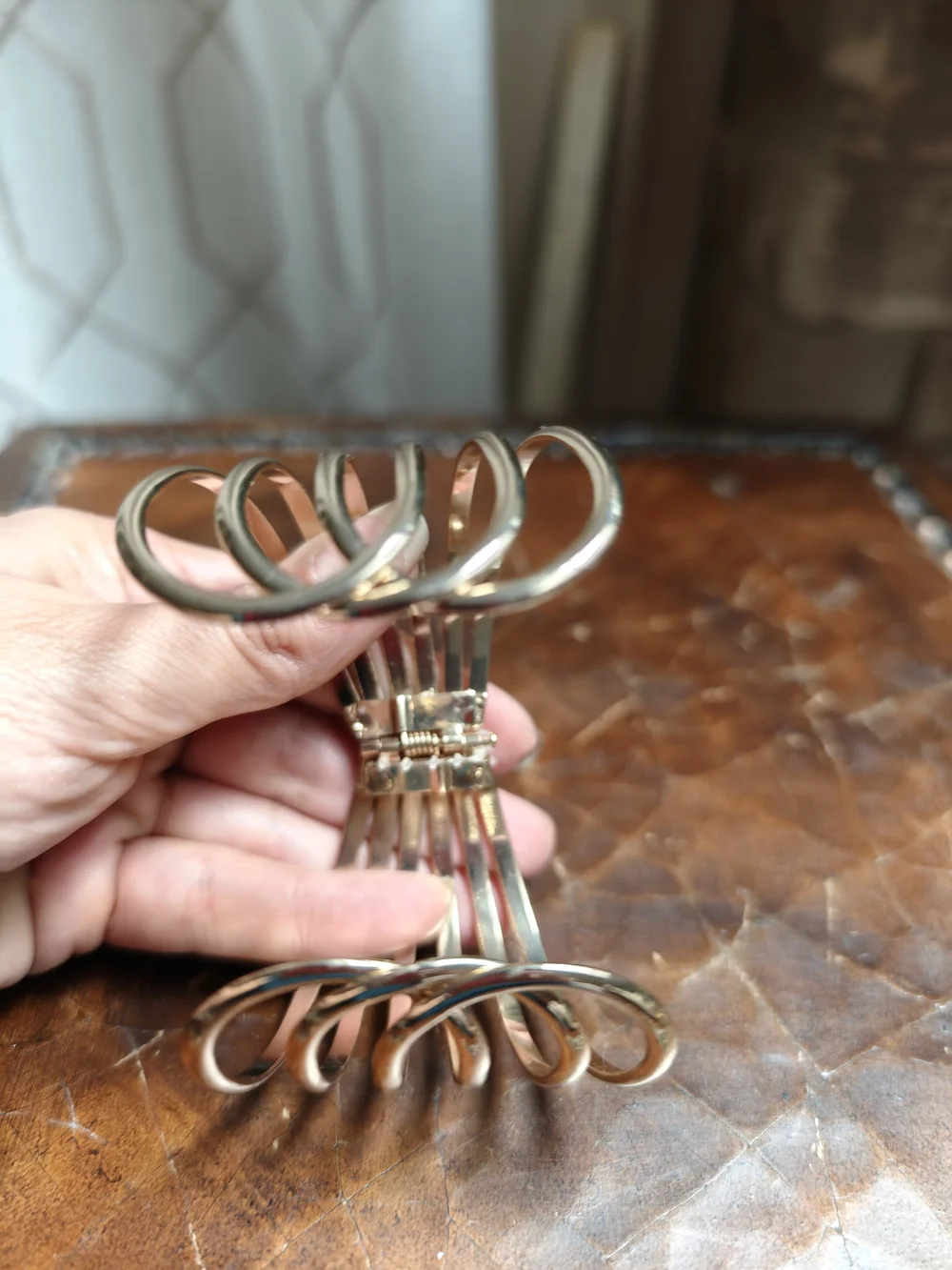 Gold-Tone Multi-Loop Women's Cuff Bracelet